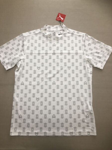 送料無料◆新品◆PUMA GOLF モックネック 半袖シャツ◆(XL)◆624652-04◆プーマ ゴルフ