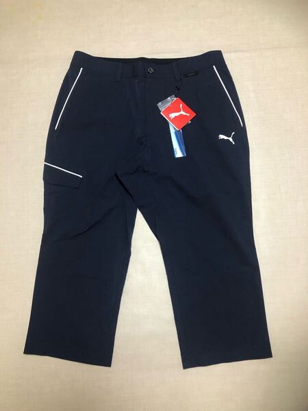 送料無料◆新品◆PUMA GOLF クロップド フラップポケット パンツ◆(L) w82cm◆622425-02 (ネイビー)◆プーマ ゴルフ