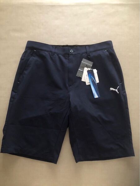 送料無料◆新品◆PUMA GOLF ストレッチ ベーシック ショートパンツ◆(L) w82m◆627692-02 (ネイビー)◆プーマ ゴルフ・ハーフパンツ