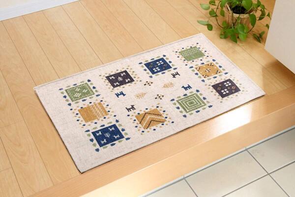 ☆玄関マット ギ約50×80cm ギャベ柄 新登場! ユーザー好評 長寿命仕様