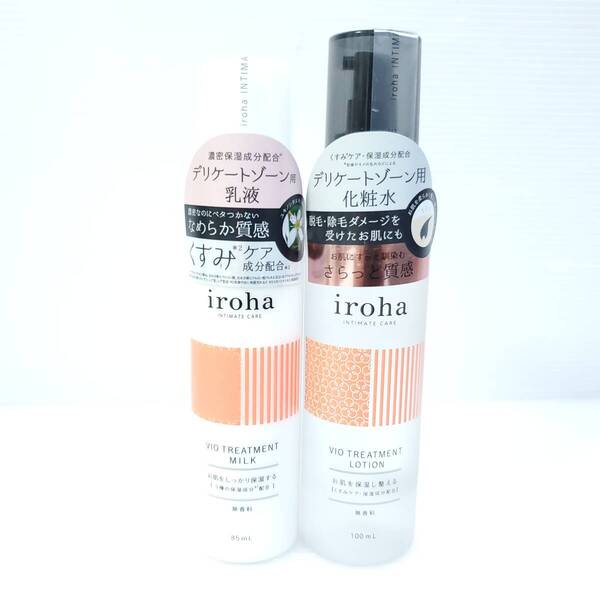 新品 iroha イロハ インティメートケア VIO トリートメントローション100ml / トリートメントミルク 85ml セット