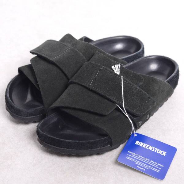 【size35 ナロー】【美品】ビルケンシュトック キョウト キョート エクスクイジット オールブラック スエード BIRKENSTOCK KYOTO