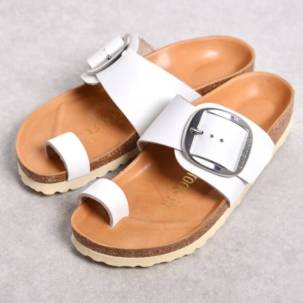 【size36 ナロー】【極美品】ビルケンシュトック ミラマー ビッグバックル ホワイト BIRKENSTOCK Miramar