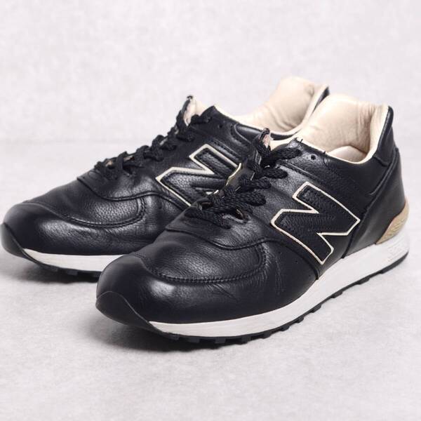 【US8D】【良品】廃盤 ニューバランス リミテッドエディション LM576BKU レザー 黒 イングランド製 NEW BALANCE Limited Edition 576