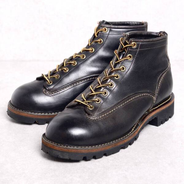 【US9EE】【良品】97年製 旧ロゴ ウエスコ ジョブマスター 黒 ブラック ワークブーツ ヴィンテージ ビブラム 90s WESCO JOBMASTER