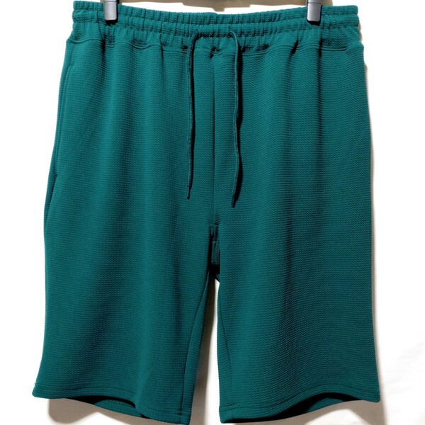 特価/未使用【サイズ=3L(2XL)】ストレッチ&ドライ/メンズ/左右ポケット付き/ハーフパンツ/胴囲=104~114cm/green