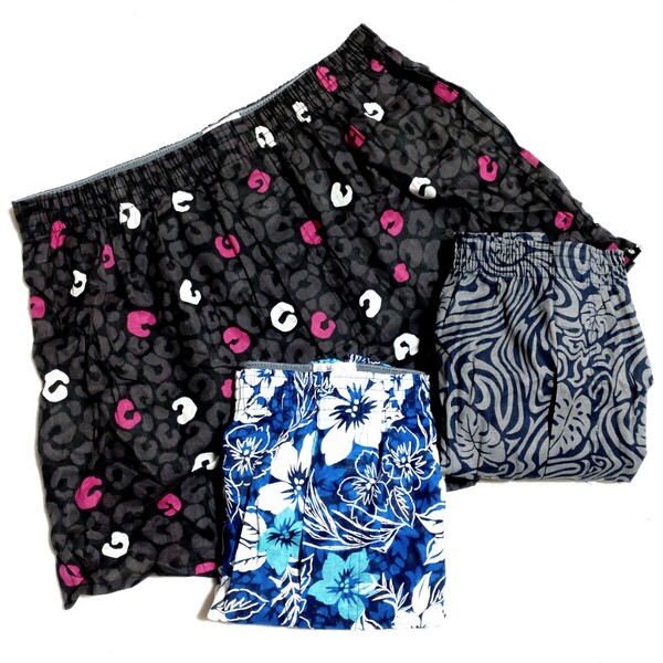 特価/未使用【3枚組/サイズ=L】ノーブランド/メンズ/前開き/トランクス/胴囲=84~94cm/画像の柄3枚