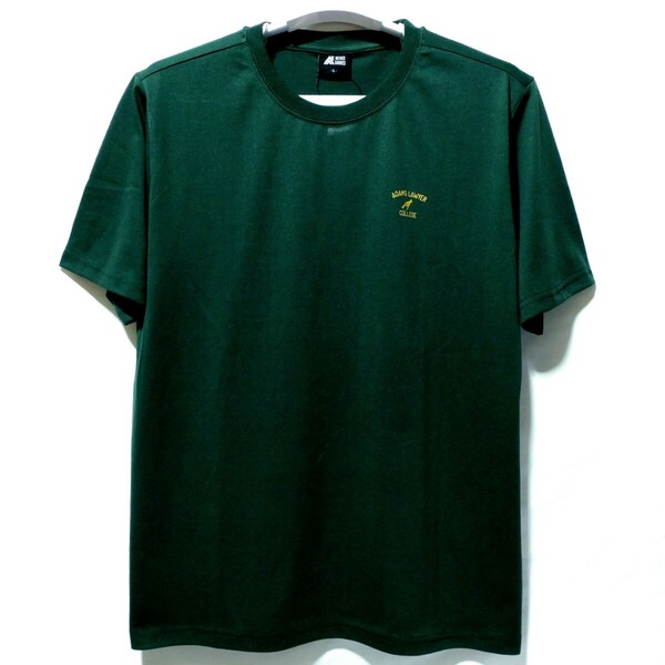 特価/未使用【サイズ=L】アメカジ/袖英字ワンポイント/メンズ/半袖/Tシャツ/胸囲=96~104cm/green