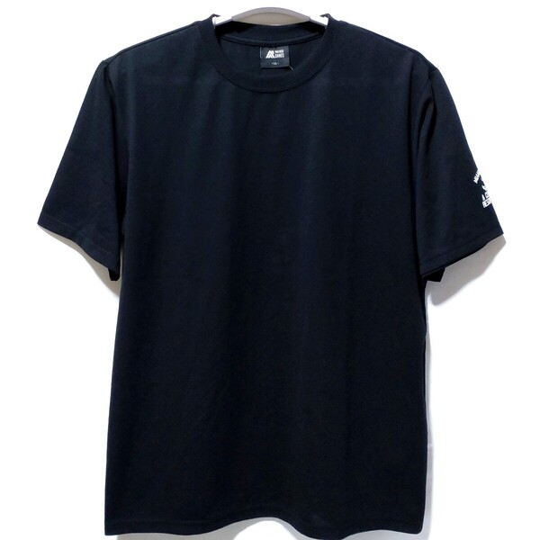 特価/未使用【サイズ=LL(XL)】アメカジ/袖英字ワンポイント/メンズ/半袖/Tシャツ/胸囲=104~112cm/black