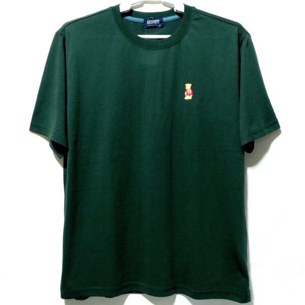 特価/未使用【サイズ=LL(XL)】VANSPORTS/ヴァンスポーツ/胸ワンポイント/メンズ/半袖/Tシャツ/胸囲=104~112cm/green②