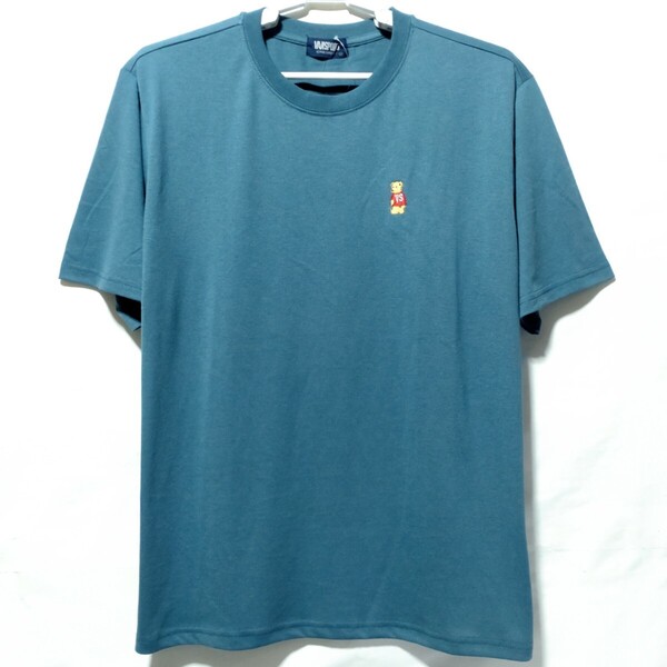 特価/未使用【サイズ=L】VANSPORTS/ヴァンスポーツ/胸ワンポイント/メンズ/半袖/Tシャツ/胸囲=96~104cm/blue.gray