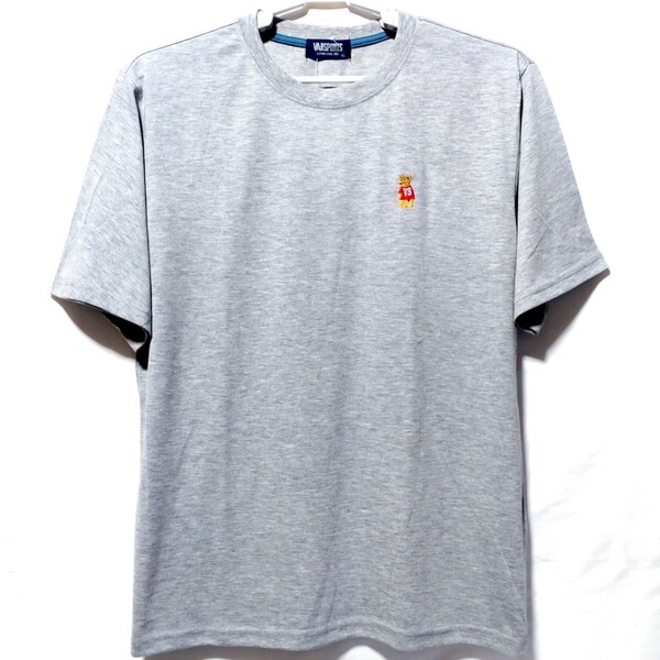 特価/未使用【サイズ=LL(XL)】VANSPORTS/ヴァンスポーツ/胸ワンポイント/メンズ/半袖/Tシャツ/胸囲=104~112cm/杢gray