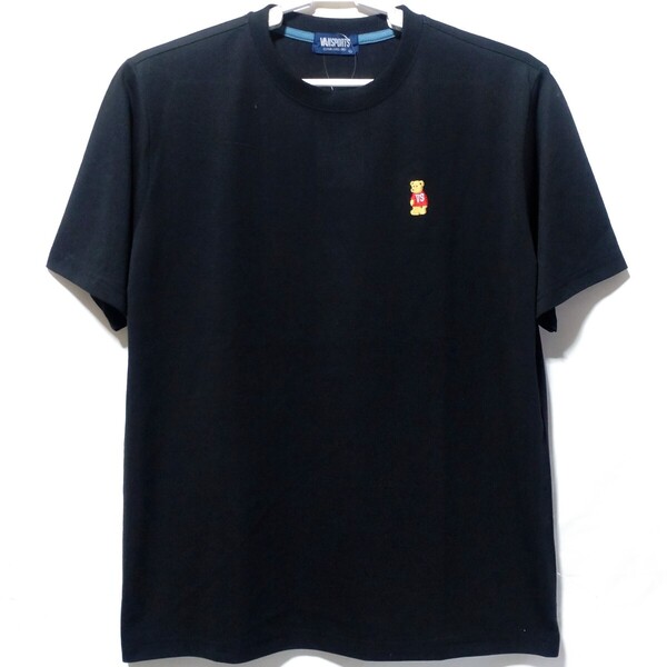 特価/未使用【サイズ=LL(XL)】VANSPORTS/ヴァンスポーツ/胸ワンポイント/メンズ/半袖/Tシャツ/胸囲=104~112cm/black