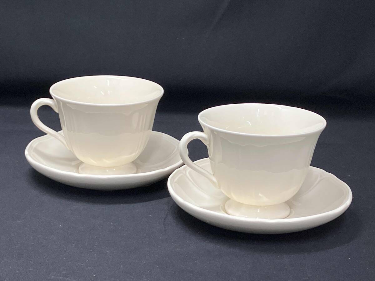 美品ウェッジウッド クイーンズ ウェア クイーンズプレーン　ボウル　2枚 黒壺美品】ウェッジウッド☆クイーンズプレーン☆花リムC/S5客