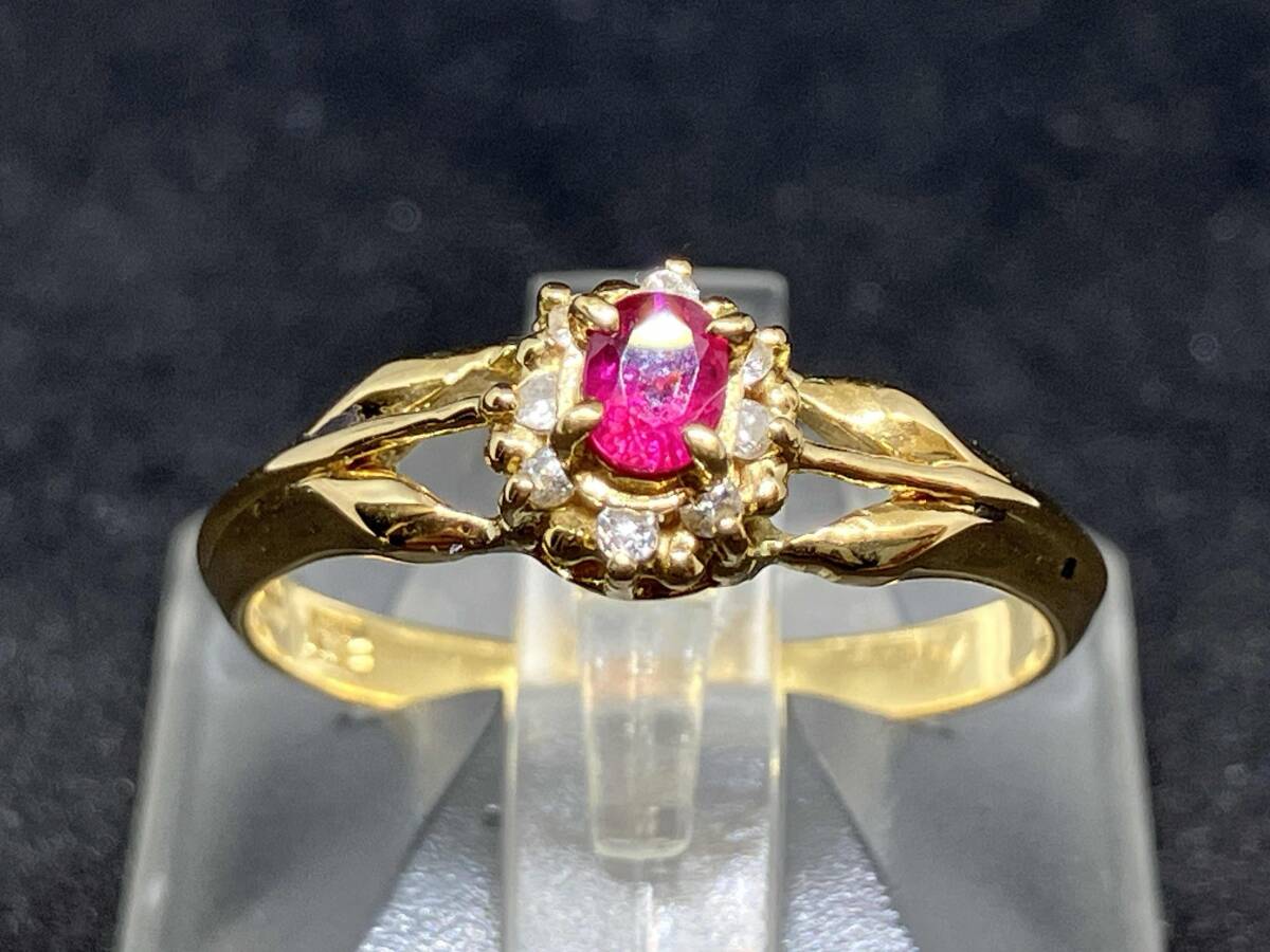 Pt850 ダイヤモンド デザイン リング 指輪 プラチナ 2.7g D0.30ct #9