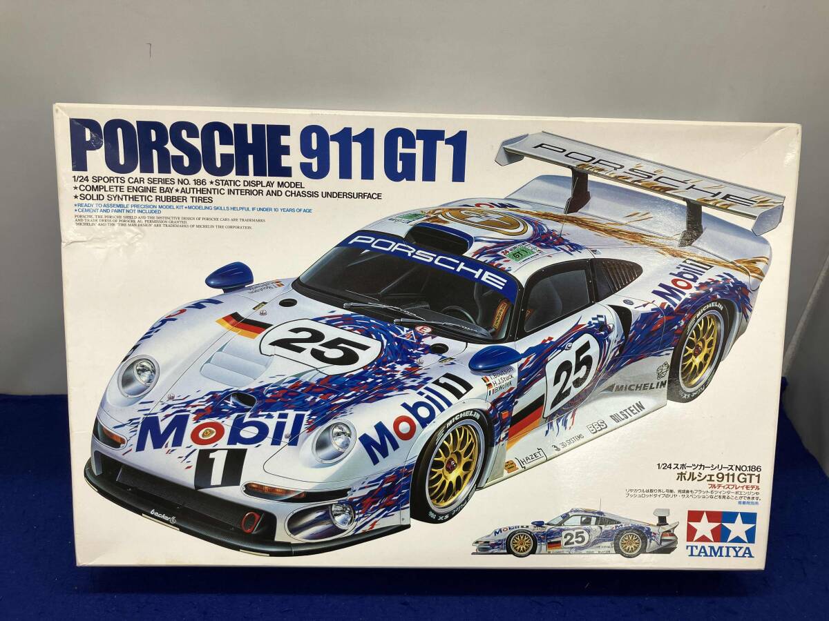 タミヤ 1/8 PORSCHE 911 GT1 4本出しマフラー仕様 - YouTube