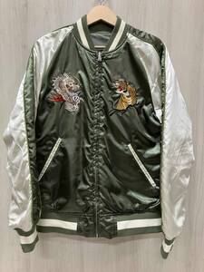 ALPHA アルファ スカジャン TA1332-003 Mサイズ モスグリーン メンズ アウター 上着 リバーシブル