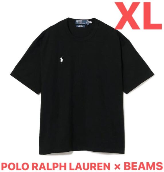 【POLO RALPH LAUREN × BEAMS】Heavy weight Tee with right pony【XL】ブラック 黒【ポロラルフローレン × ビームス】Tシャツ T-Shirt
