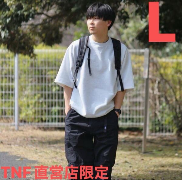 ノースフェイス 直営店限定 Tシャツ H/S Light Sweat Tee【L】NT12533R ハーフスリーブライトスウェットティー ホワイトミックスグレー 白