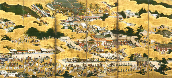 新品 狩野 内膳「豊国祭礼図屏風」特殊高級印刷画 A4サイズ 額なし 特価980円(送料込み) 即決
