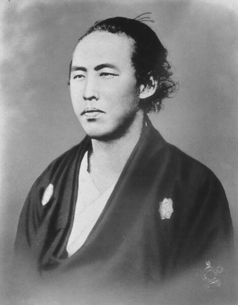 新品 偉人図「坂本龍馬」の高級印刷画 A4版サイズ 額なし 特価980円(送料込)即決