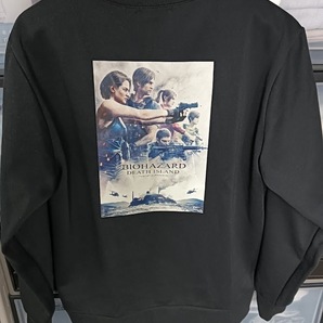 BIOHAZARD★トレーナー★M~L★ブラック★裏起毛★中厚★新品未使用品 検)黒 チャンピオン スウェット 映画