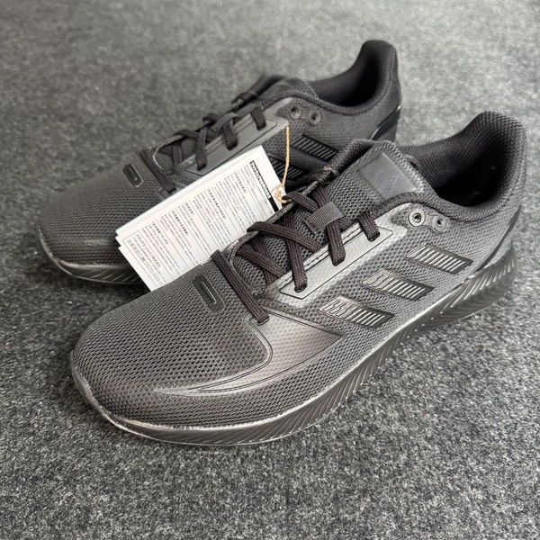 25.5cm 新品未使用 adidas RUNFALCON 2.0 アディダス ランファルコン ランニング スニーカー ジョギング シューズ ブラック 黒 箱無し
