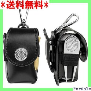 ☆人気商品 ゴルフボールケース ゴルフボールポーチ 腰 ベルト 簡 mm70 90mm各3本付き グリーンフォーク付き 164