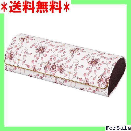 ☆人気商品 パール NARUMI ナルミ メガネケース 白 ハード マグネット式 花柄 NA-2 173