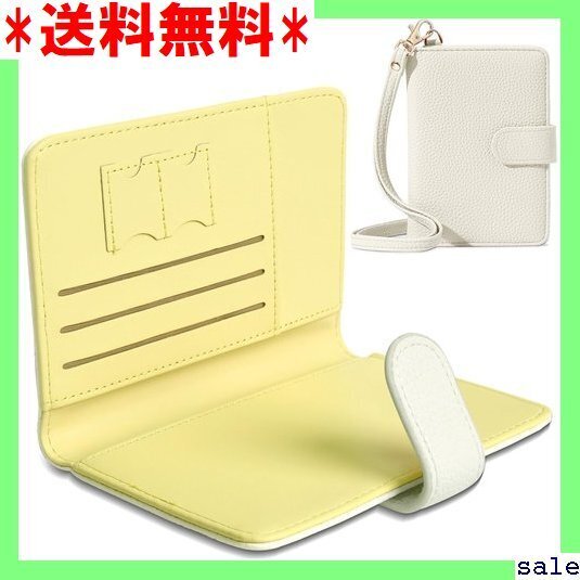 ☆人気商品 Tonriga パスポートケース スキミング防止 おし 高級PUレザー 海外旅行 旅行用品 イエロー入りホワイト 77