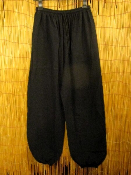 【SALE】①新品*男女兼用*黒色*コットン素材*すっきり*アラジンパンツ