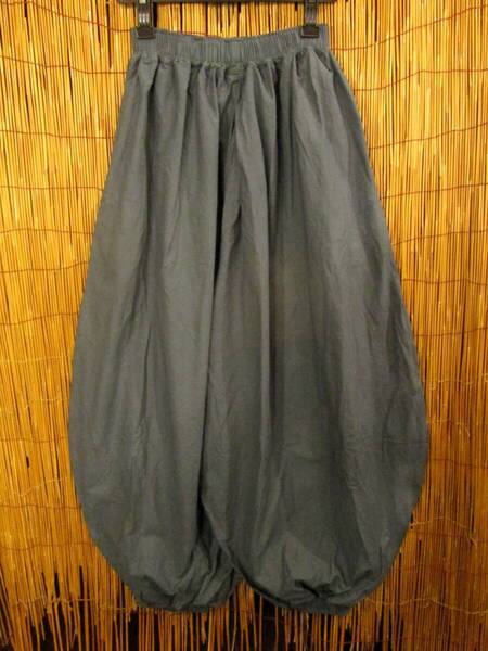 ⑥新品*男女兼用*ねずみ色*コットン素材*ゆったりシルエット*ビッグアラジンパンツ*バルーンパンツ