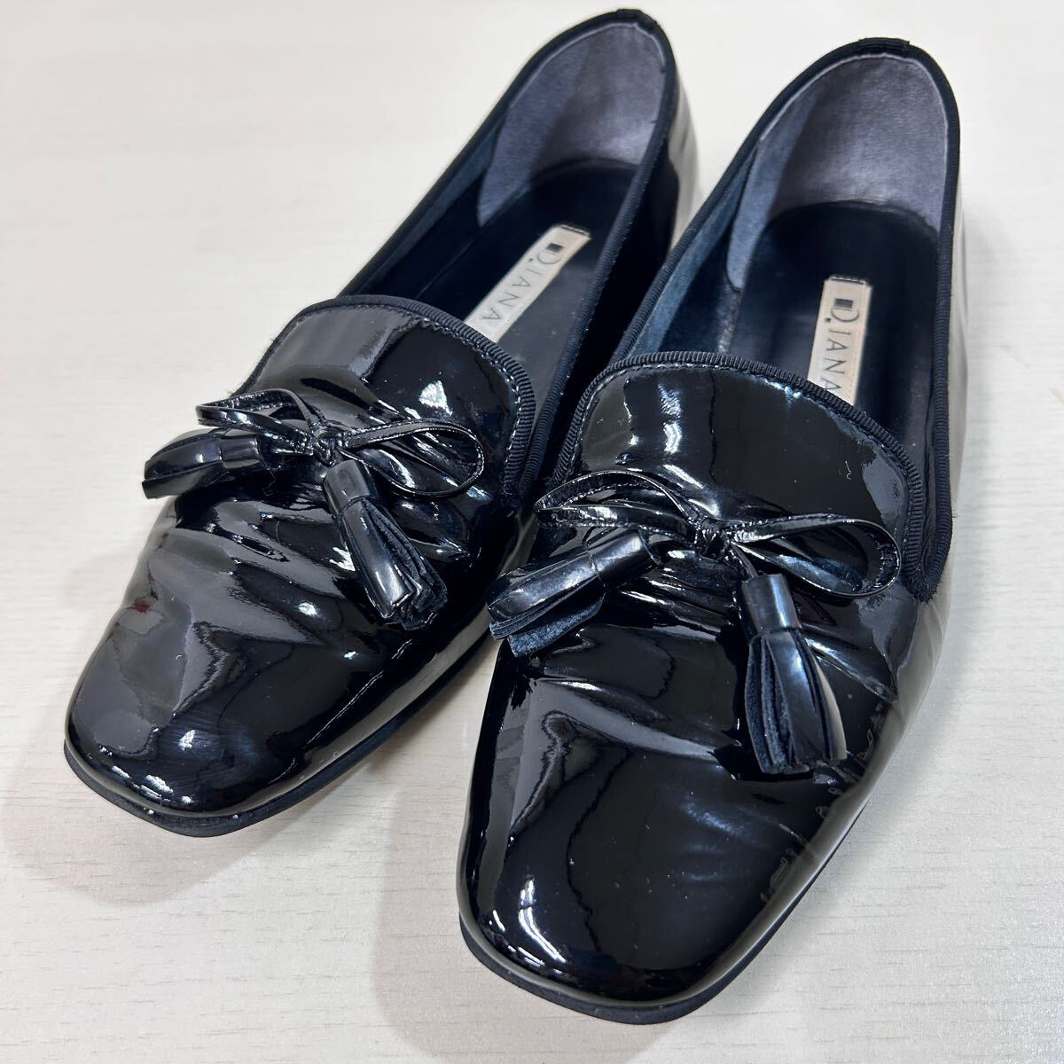 【美品】LOUIS VUITTON オペラシューズ パテント スタッズ フラット 美品】LOUIS VUITTON オペラシューズ パテント スタッズ