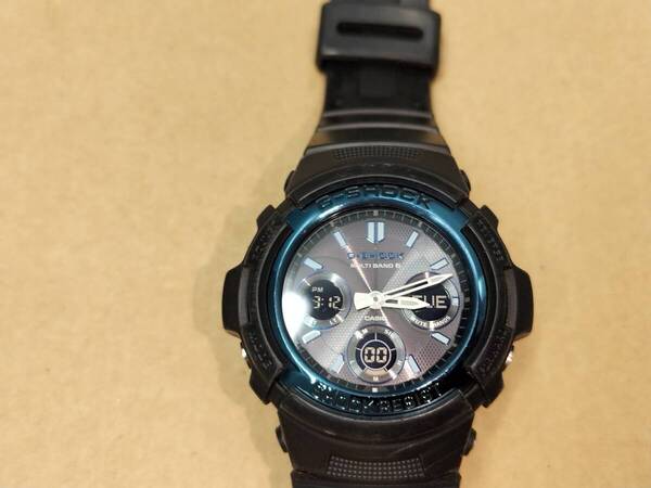 NH2504 CASIO カシオ G-SHOCK ジーショック 電波ソーラー アナデジ AWG-M100A ブラック