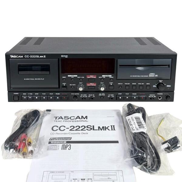 ◆2011年製・優良美品・録音動作確認済◆TASCAM CDレコーダー/カセットコンビネーションデッキ CC-222SLMK2 CC-222SLMKII