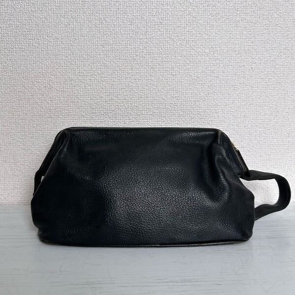 somes saddle ソメスサドル メンズ レディース クラッチバッグ セカンドバッグ 本革 牛革 レザー 黒色 ブラック ヴィンテージ ブランド