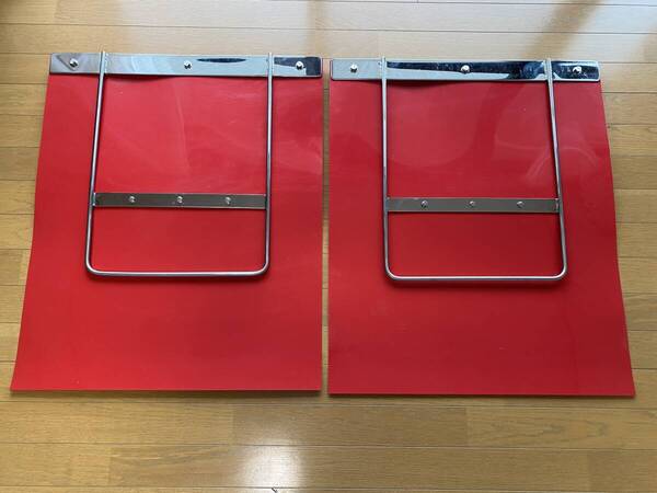 UD中型 4t泥除けゴム 振れ止めステー 突っ張り用フラットバー ステンレス 左右セット