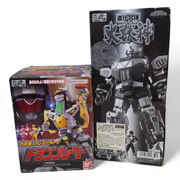 【新品未開封】SMP スーパーミニプラ 恐竜戦隊ジュウレンジャー「進化合体 大獣神(5個入)」& 「ドラゴンシーザー」2個セット
