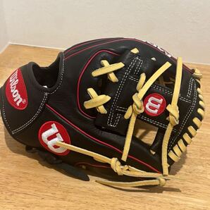 日本未発売 MLBプロモデル Wilson A1000 グローブ 黒/赤
