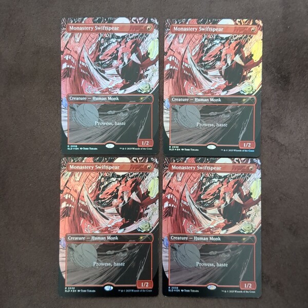MTG SLD foil 僧院の速槍(4枚セット)