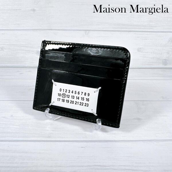 Maison Margiela メゾンマルジェラ 11 カードケース カードホルダー エナメル パスケース 定期入れ S56UI0214 P4986 T8013 カレンダータグ