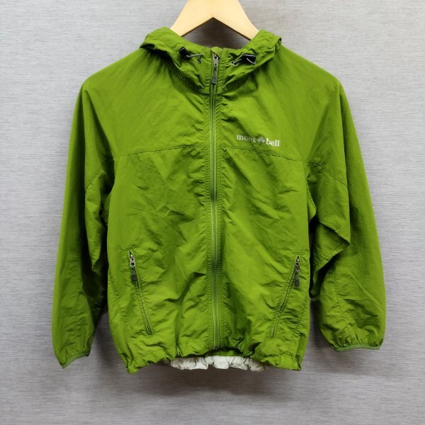 未使用品　モンベル　キッズ　レインジャケット130cm レインダンサー ジャケット Kid's 130-160｜モンベル