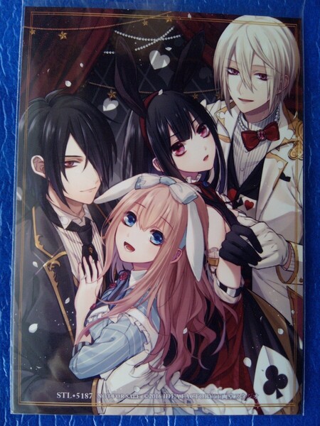 ★ 愛日梨&ルナ&レイン&スノウ ブロマイド1枚 白と黒のアリス ステラワース早期予約特典