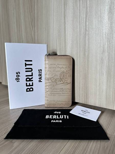 特注28万 Berluti ITAUBA ScritLeather Wallet OSSO ベルルッティ イタウバ スクリットレザー 長財布 オッソパティーヌ 美品 限定色 完売品