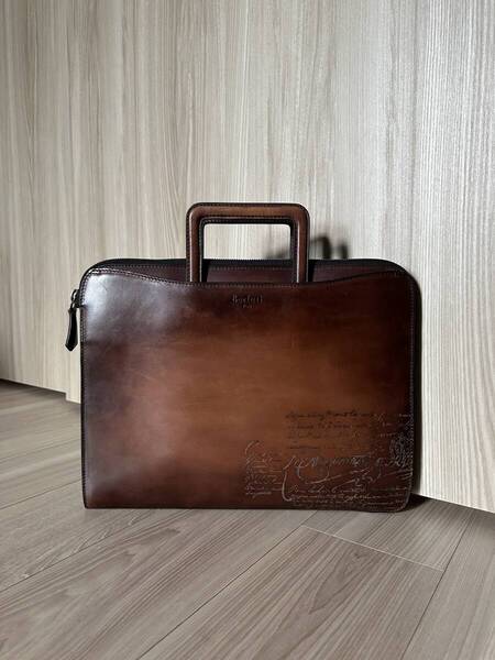 特注55万 Berluti Lift ScritLeather BriefCase ベルルッティ リフト スクリットレザー ブリーフケース クラッチバッグ 2WAY 限定品 完売