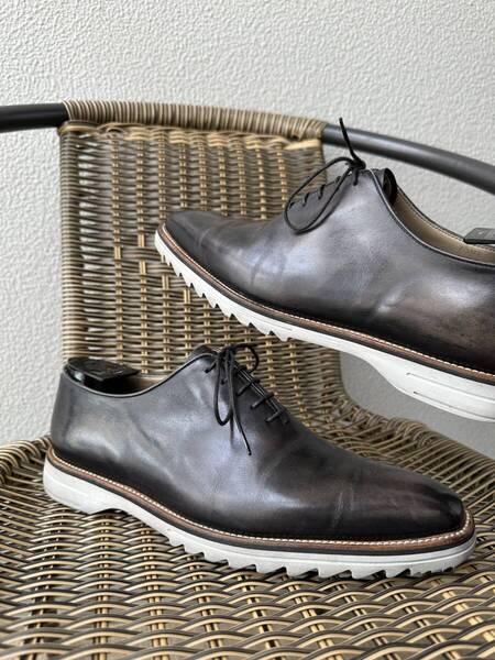 特注48万 Berluti Alessandro Patine Leather Shoes ベルルッティ アレッサンドロ パティーヌレザー シューズ ラバーソール 7 限定品 廃盤