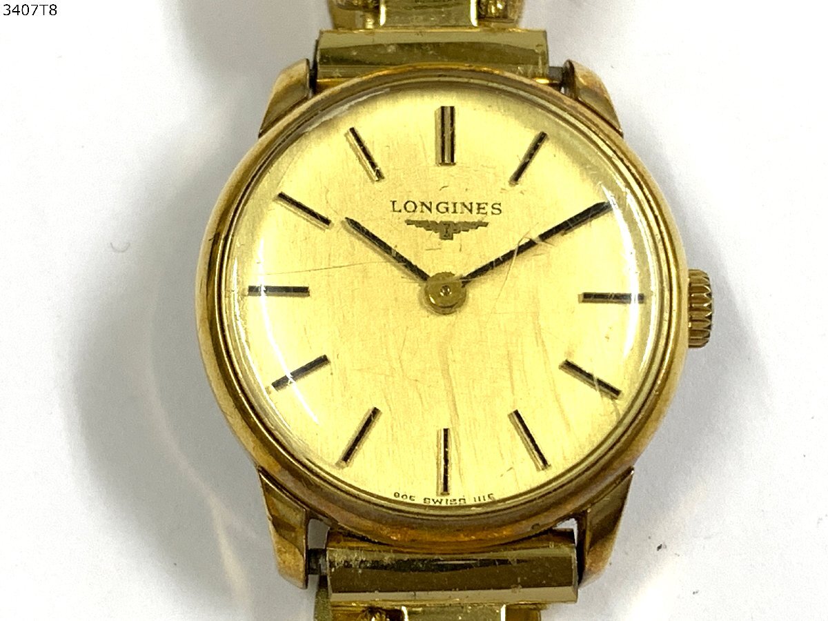 動作品 ロンジン レディース腕時計 18金無垢 18k k18 手巻き