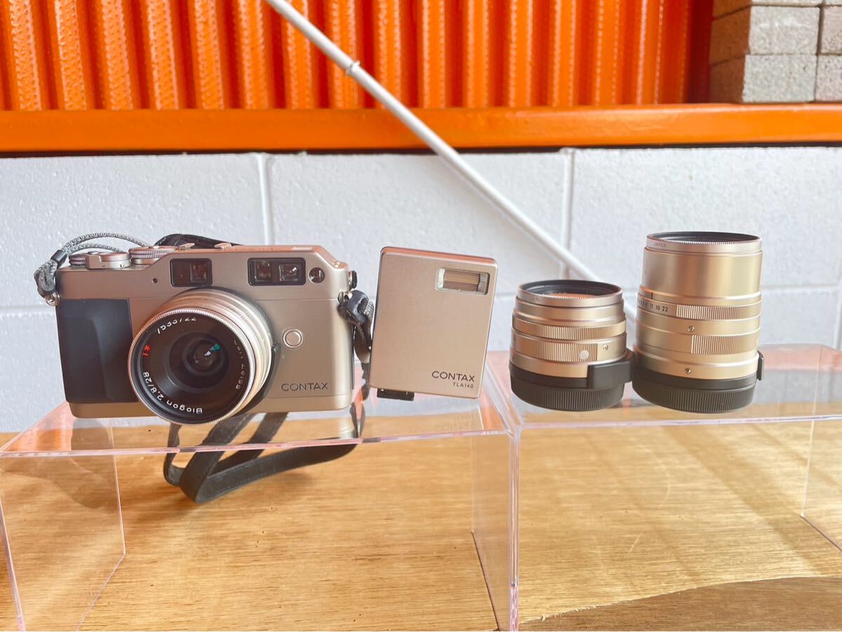 CONTAX】G1 記念キット (レンズ3本、ストロボ）