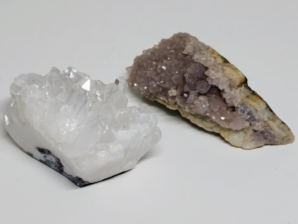 J-12 クォーツ 計60g 水晶 アメジスト 原石 鑑賞石 自然石 天然石 誕生石 鉱石 鉱物 宝石 ジュエリー 水石