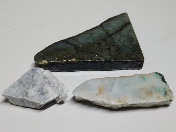 K-6 翡翠 計123g ヒスイ 原石 鑑賞石 自然石 天然石 誕生石 鉱石 鉱物 宝石 水石